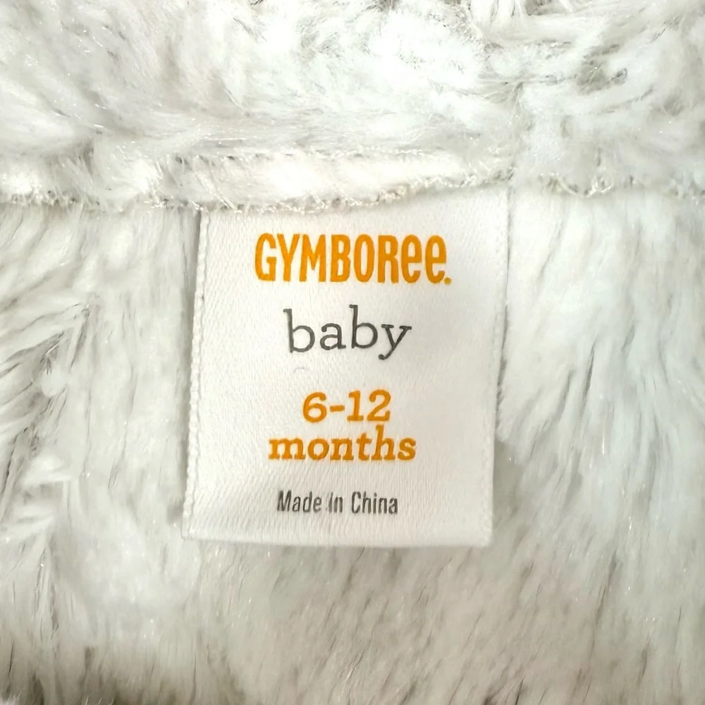 GYMBOREE Baby Girl Faux Suede Toggle Coat 6-12M Cozy‎ Winter Cottagecore Preppy